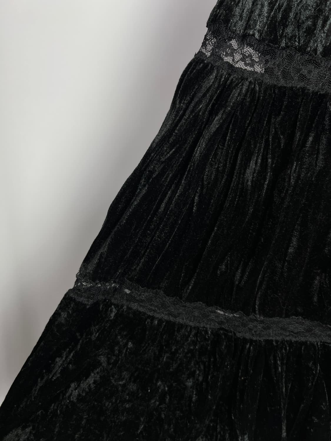 빈티지 벨벳 롱 스커트  상품이미지4