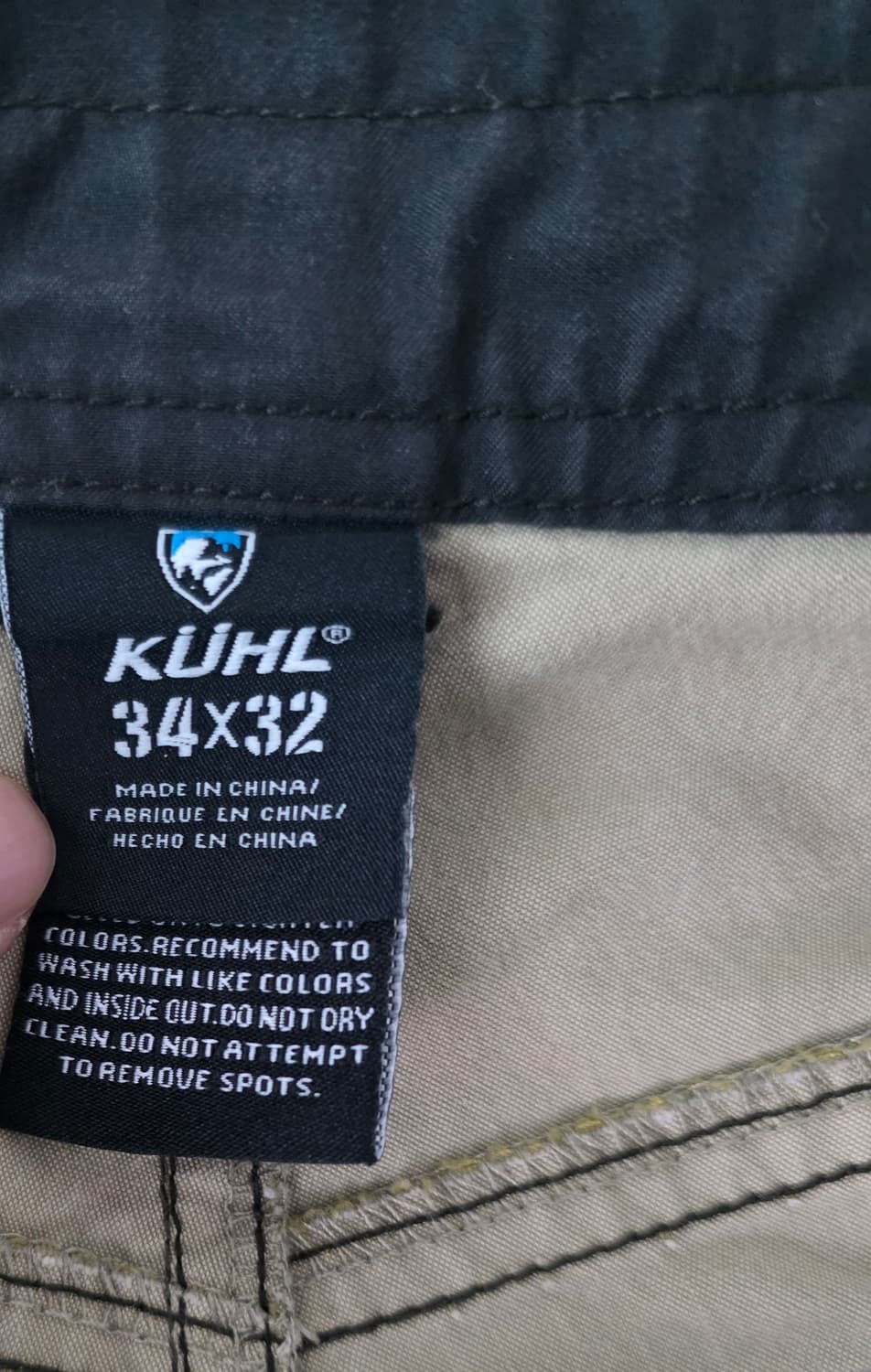 KUHL 트래킹 등산용 기능성 카키 팬츠 (34) 상품이미지6