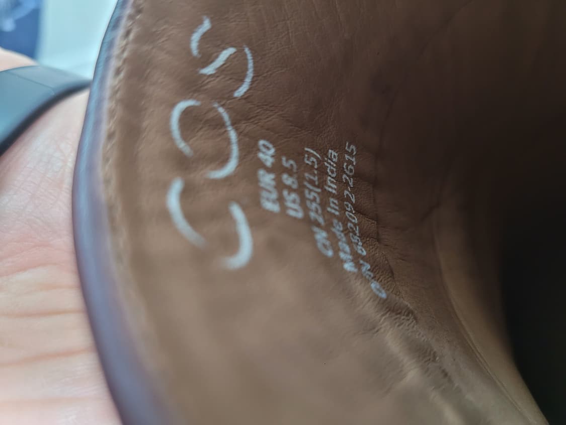 COS 코스 여성 레더 페니 로퍼 슈즈 255 상품이미지8