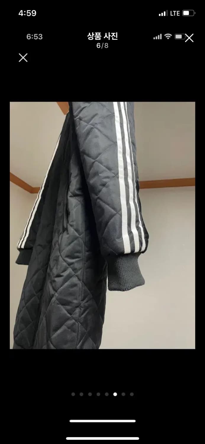 아디다스 오리지널 퀼팅 롱패딩 블랙 55 85 나이키 노스페이스 네파 상품이미지6