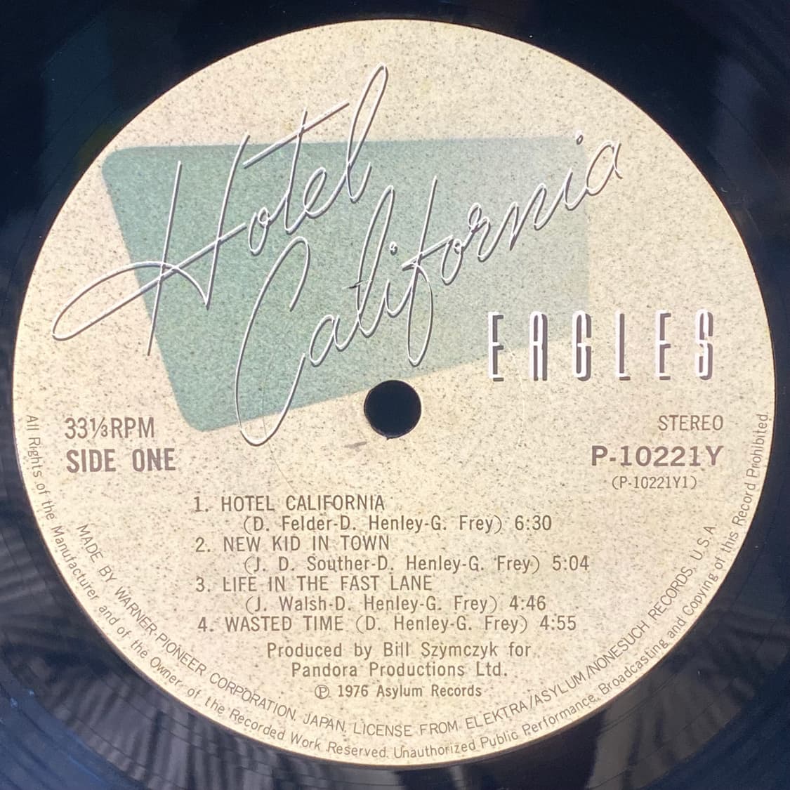 (수입중고LP-팝록) Eagles -Hotel California 상품이미지4