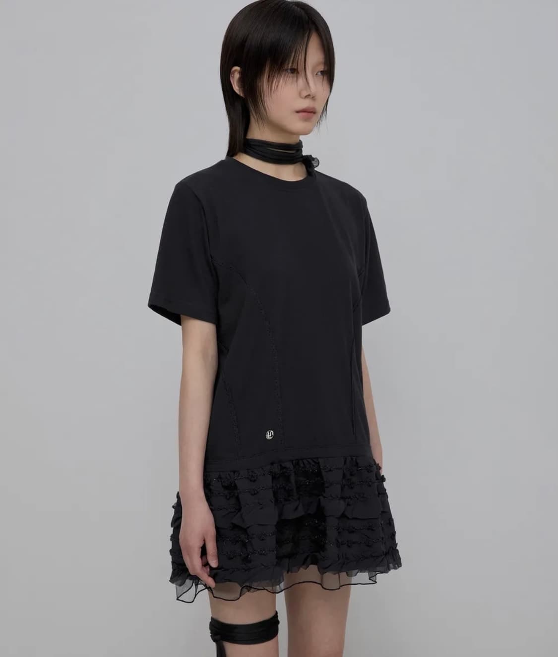 플레어업 레이어드 프릴 티셔츠 Layered Frill T-Shirt 상품이미지1