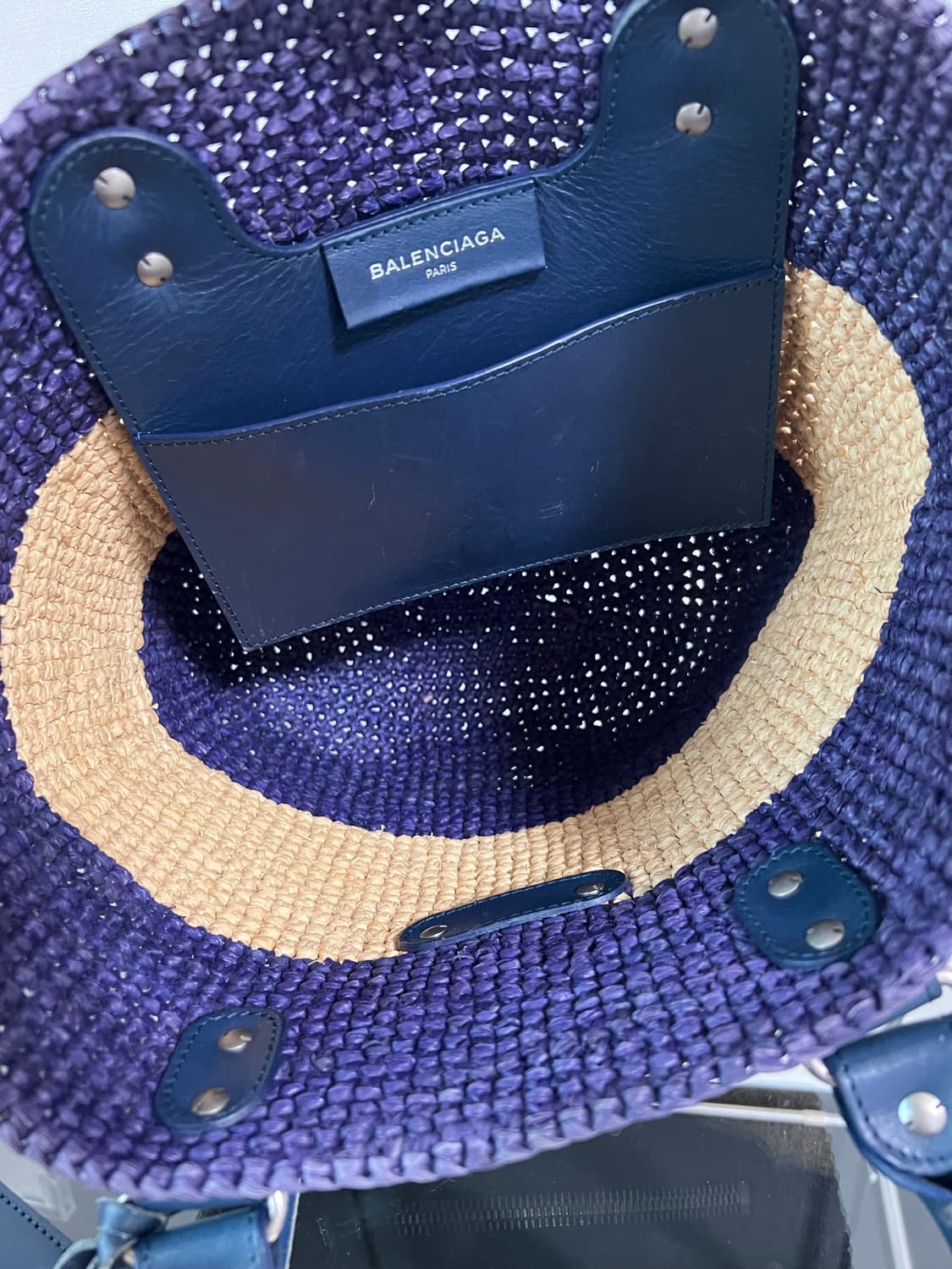 발렌시아가 라피아 파니에 모터백 상품이미지5