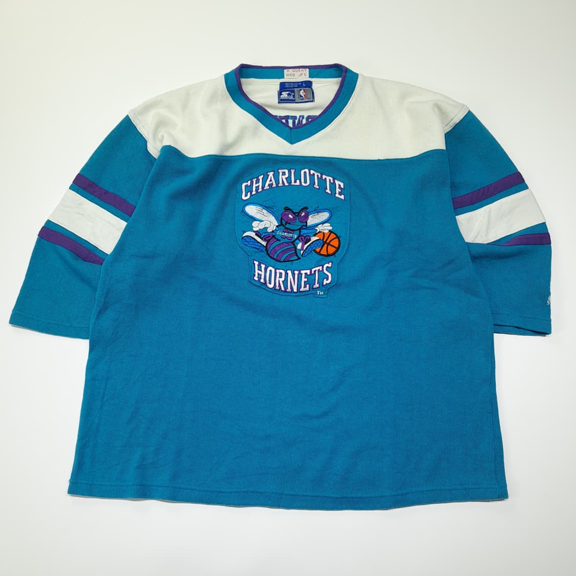 CL211 L 스타터 90s한국판 NBA 샬럿호네츠 틸 하키스웨터 상품이미지1