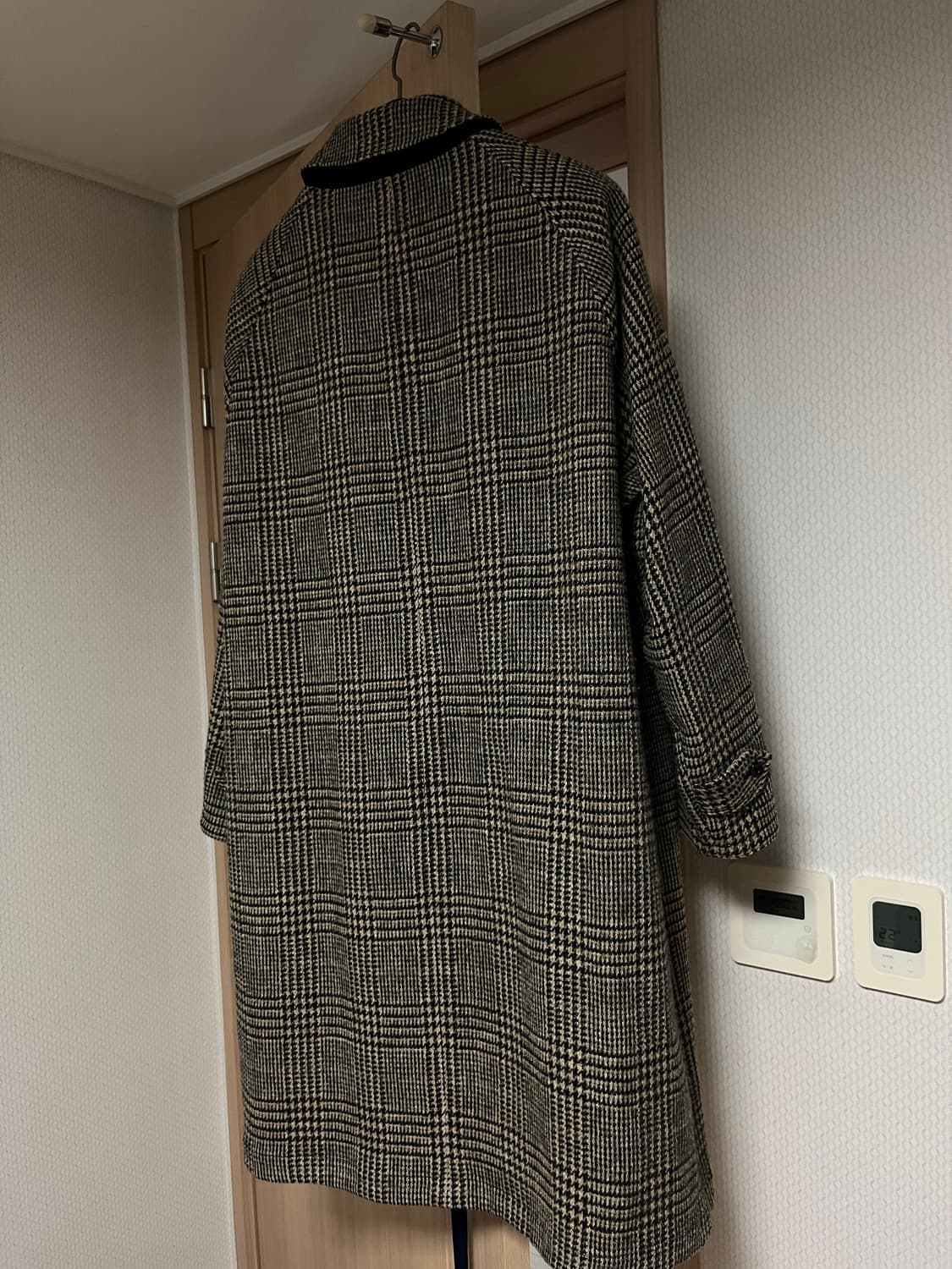 아나토미카 리버서블 코트 22FW 하운드투스/네이비 게버딘 50 상품이미지5