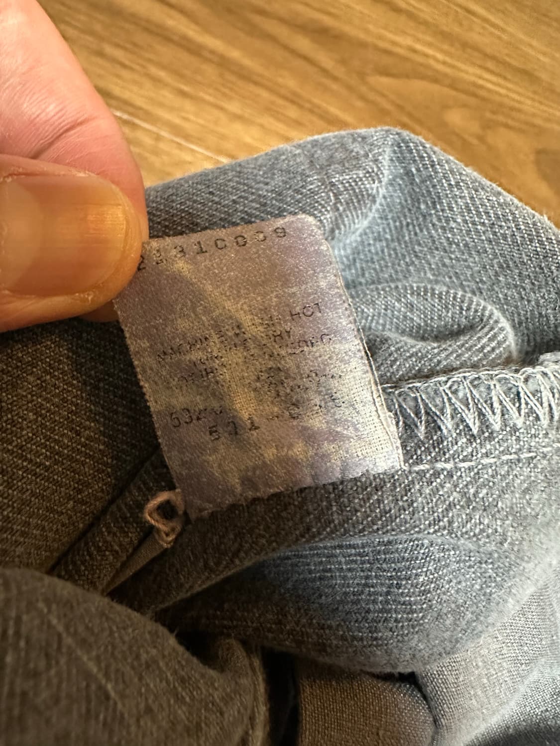 90s 빈티지 리바이스 501 차콜 그레이 상품이미지6