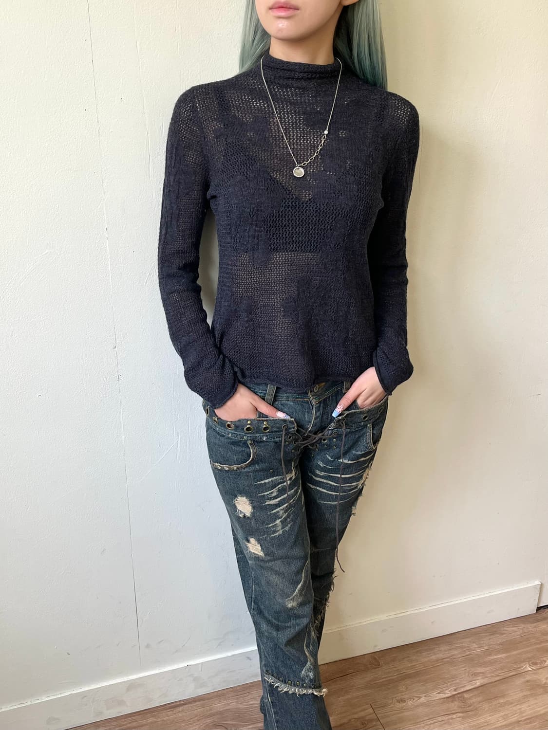 Rinascente 시스루 터틀넥 상품이미지4