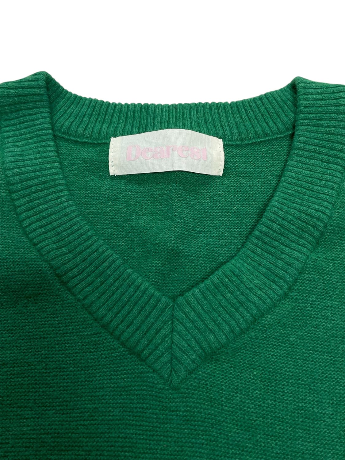 메이비베이비 디어리스트 브이넥 니트 그린 상품이미지3
