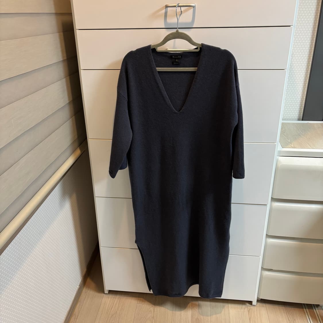 마시모뚜띠 이태리제 양모(울) 다크네이비 원피스 상품이미지1