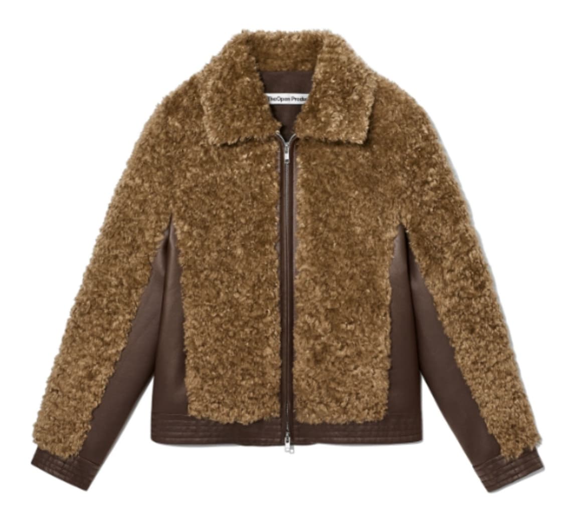 더오픈프로덕트 시어링 바이커 점퍼 상품이미지1