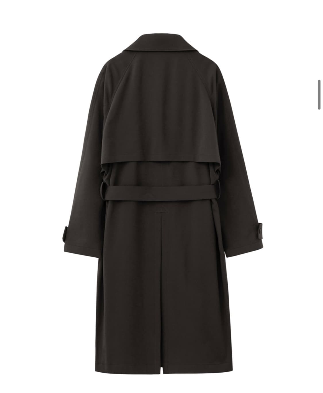 인사일런스 울 트렌치 코트 다크 브라운  상품이미지5