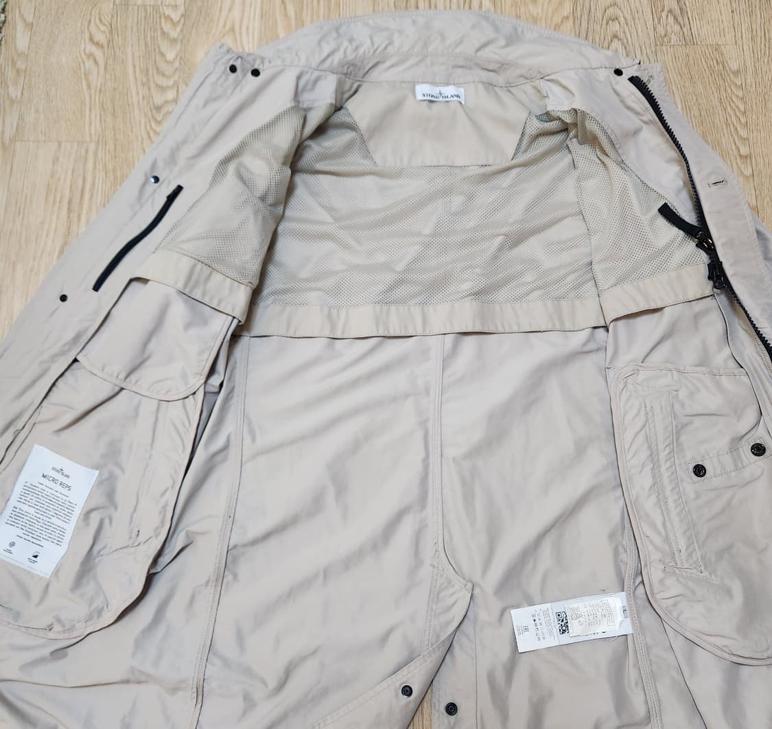 [정품] 스톤아일랜드 자켓 트렌치코트 베이지 L (남성용) 새상품 한정판 상품이미지7