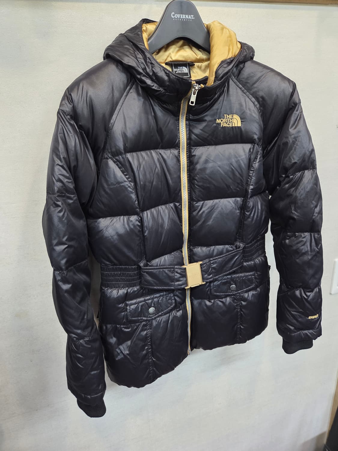 노스페이스 해외판 주니어 골드로고 벨티드 550패딩 14 16 성인 s 상품이미지5