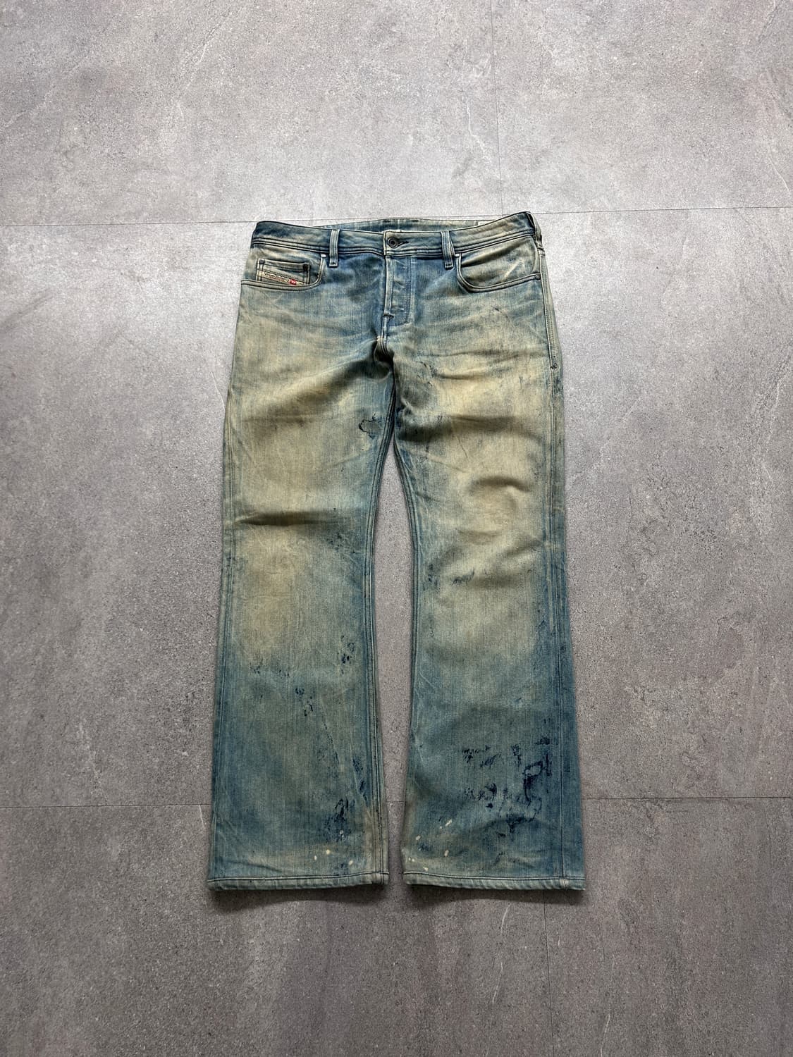 디젤 자티니 하드 워시드 더티 페인트 데님 상품이미지4