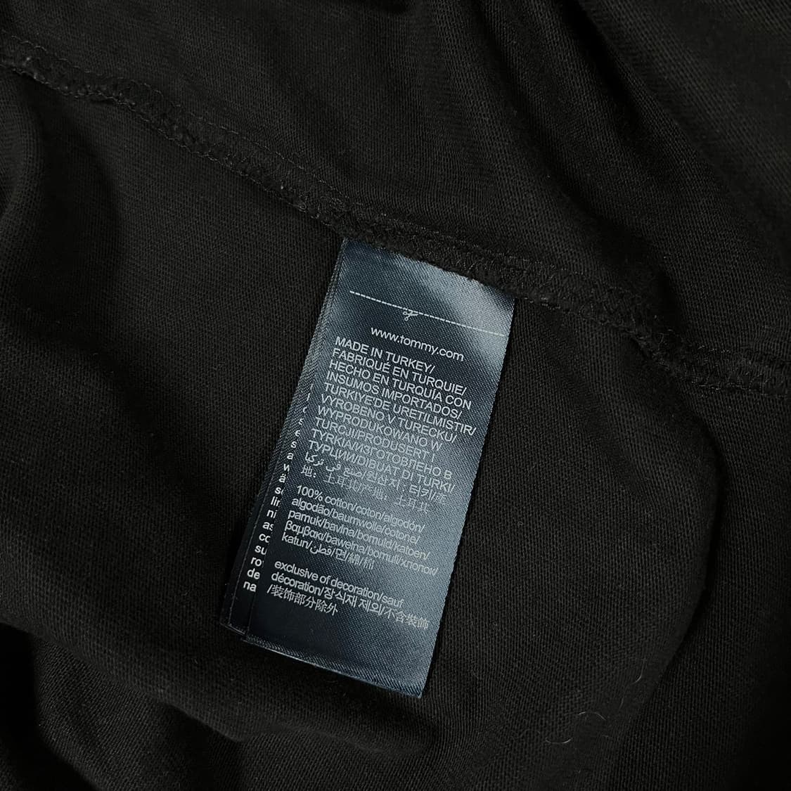 [XL] 타미힐피거 골드 자수 로고 반팔 티셔츠 상품이미지6