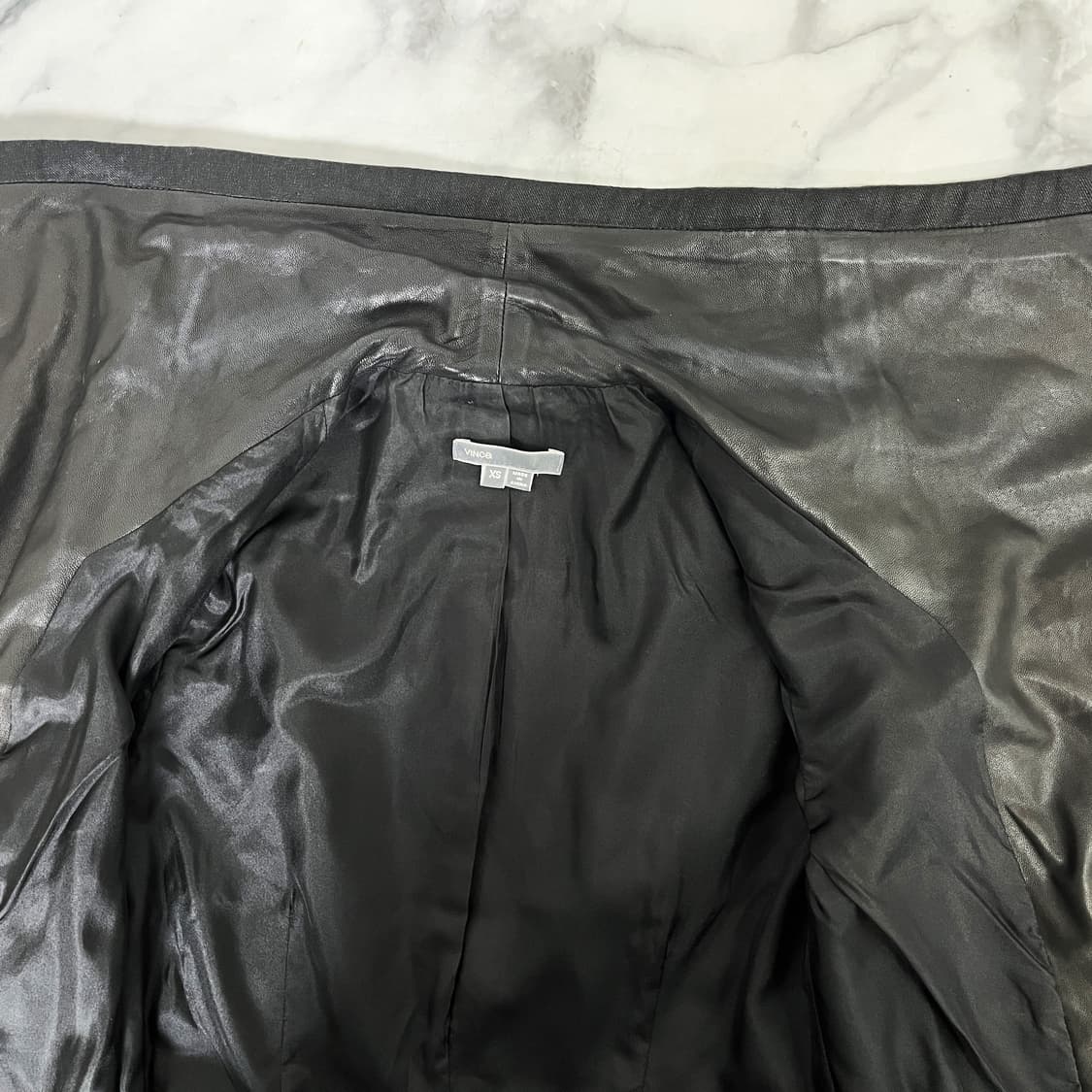 Vince 빈스 가죽자켓 XS 상품이미지4