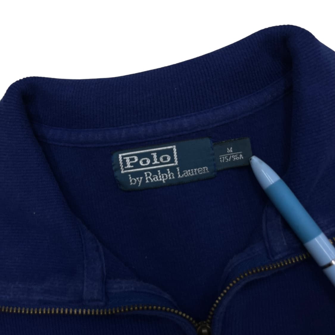 폴로 랄프로렌 블랙포니 블루 반집업 M 상품이미지5