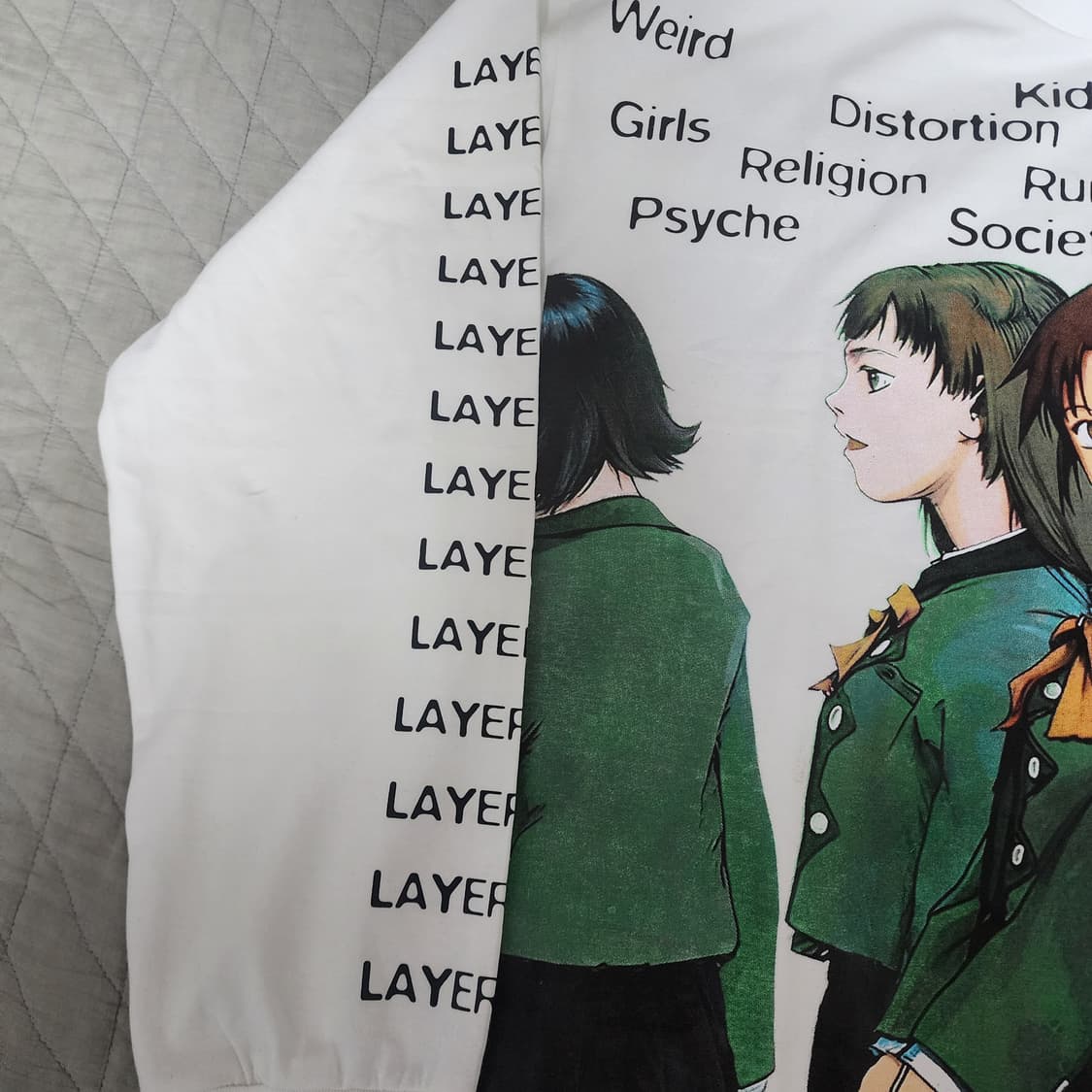 [2XL] 레인 lain 시리얼 익스페리먼츠 부트 애니티 롱슬리브 상품이미지4