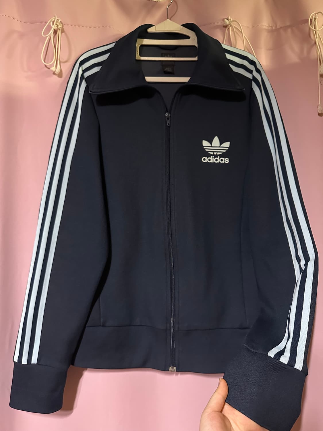 아디다스져지 아디다스 유로파 트랙탑 네이비 하늘 불꽃져지 집업 희귀 대장 상품이미지1