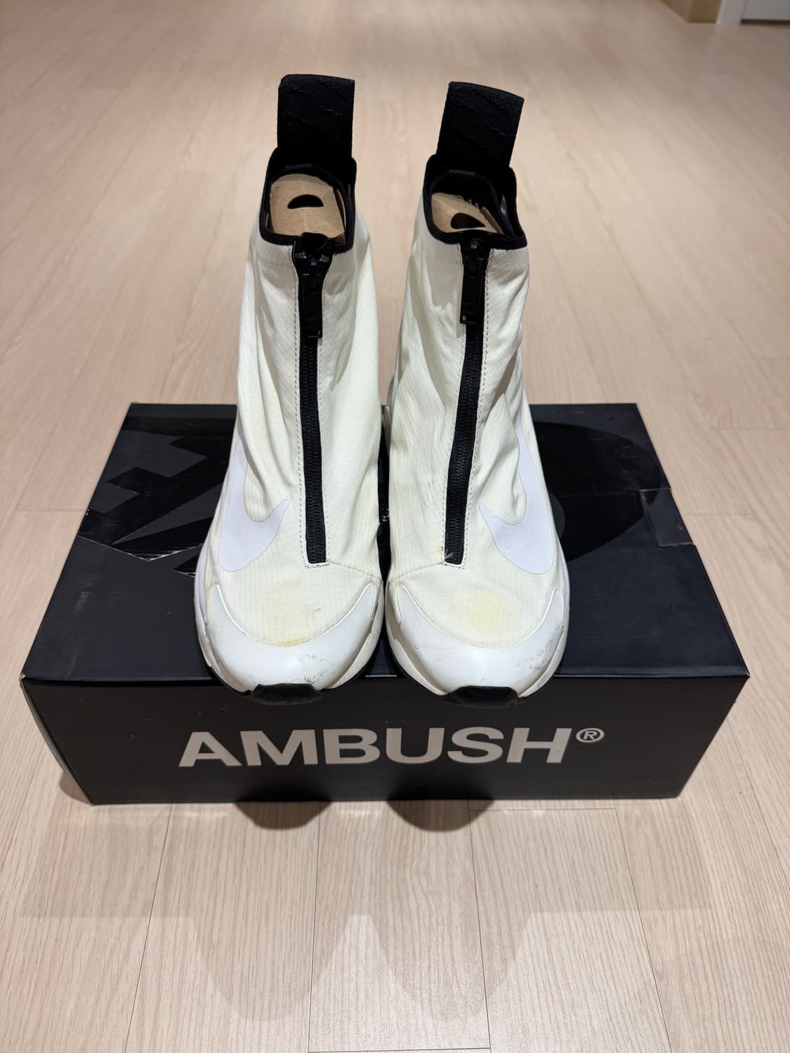 나이키 에어맥스x앰부쉬 180 하이 270 화이트 상품이미지2