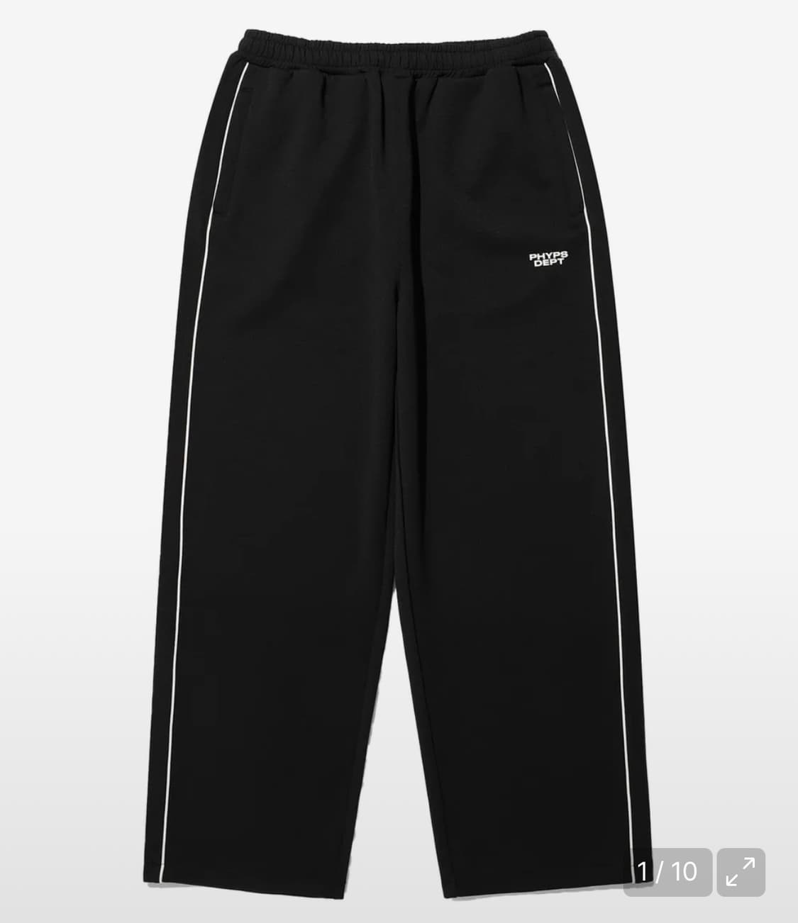 피지컬디파트먼트 핍스 piping jersey track pants 블랙 상품이미지1
