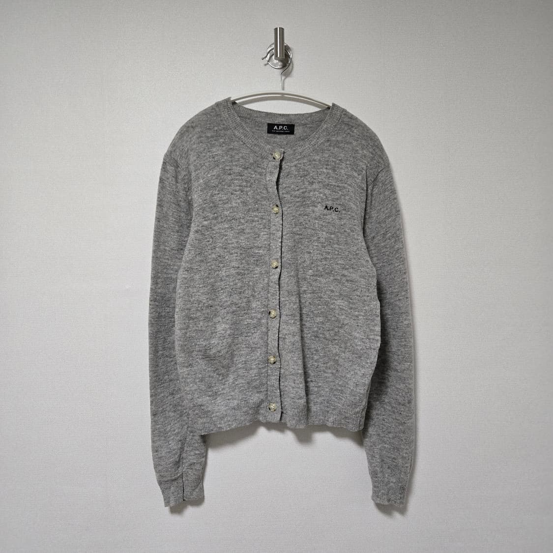 아페쎄 그레이 가디건 / 여성 가디건/ 여자 가디건  상품이미지1