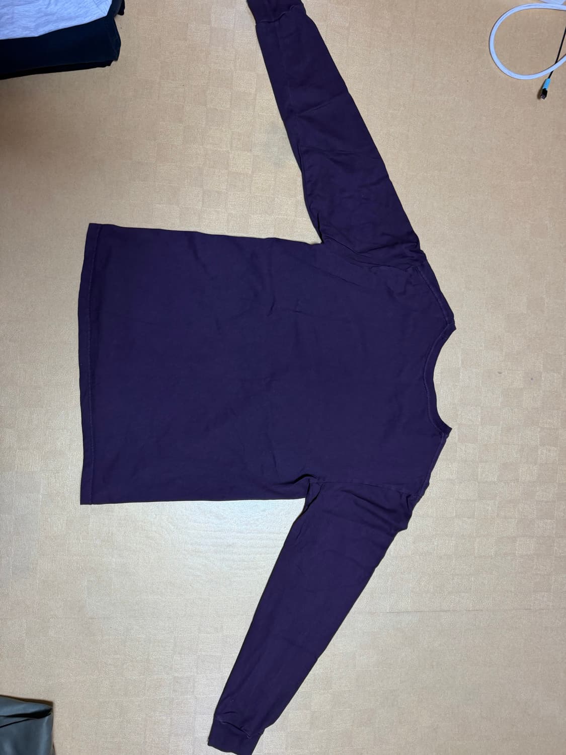 노아 포켓 롱슬리브 버건디 상품이미지2