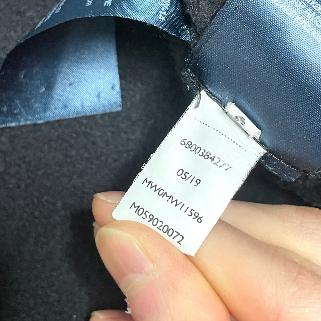 타미힐피거 스펠로고 블랙 기모 맨투맨 남성XL 상품이미지7