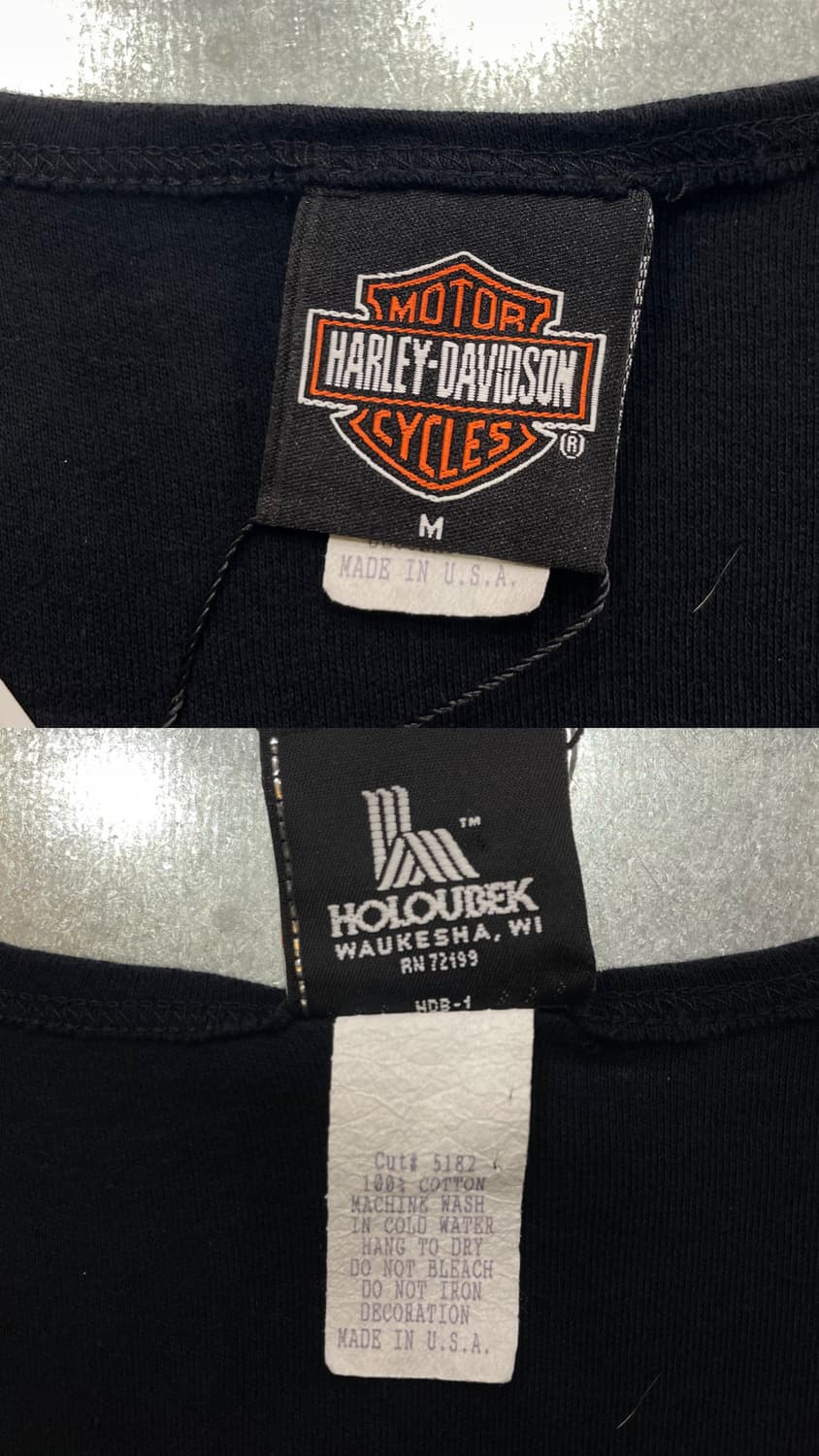 (M) USA Harley Davidson 할리 프린팅 슬리브리스 나시 상품이미지10