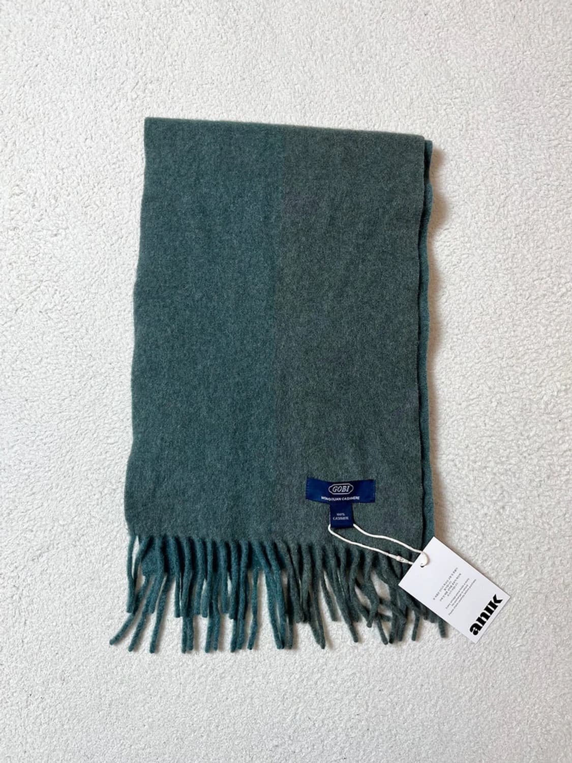 고비 GOBI 지블링 투톤 캐시미어 머플러 A1823 상품이미지2