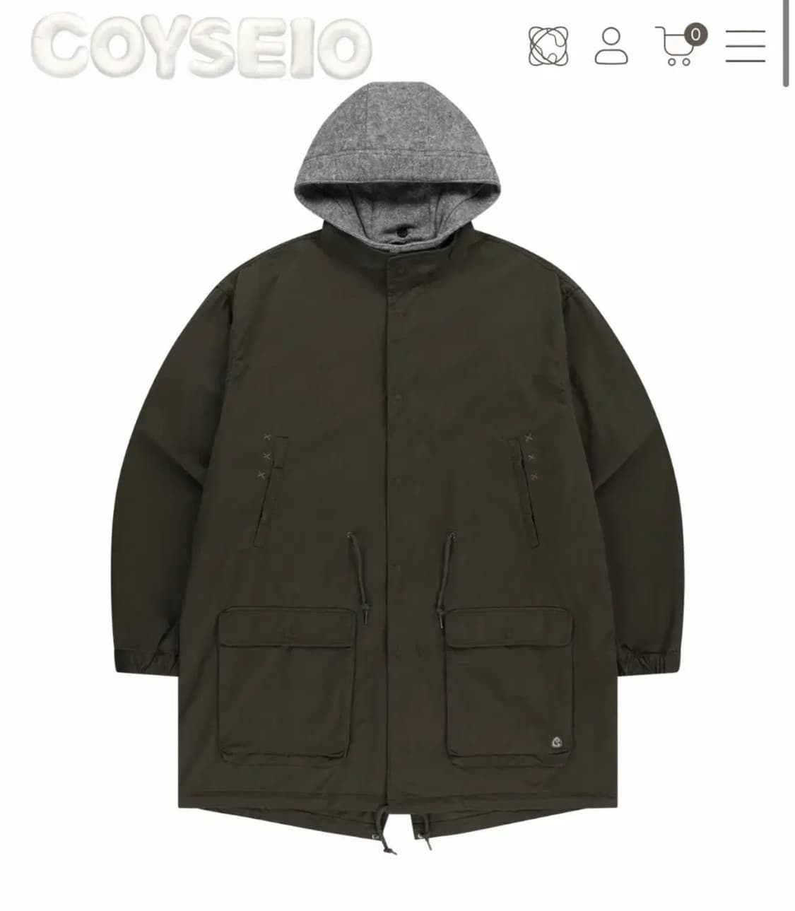 (구해요!)코이세이오 밀리터리 자켓 카키 야상 상품이미지1