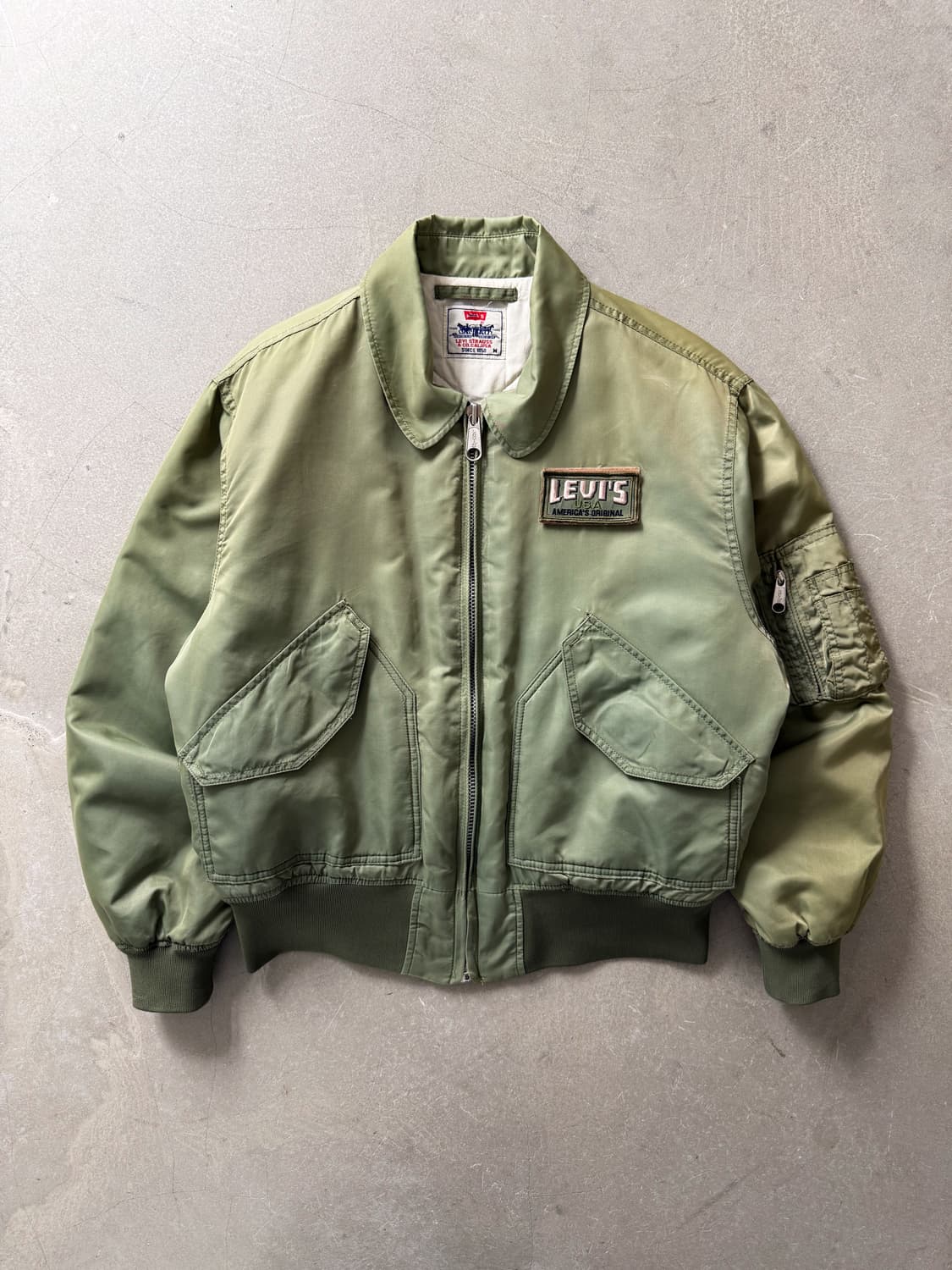 Vintage Faded Levi's Flight Jacket 상품이미지1