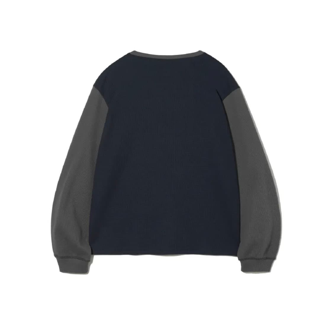 테켓 와플 L/S 티 네이비 상품이미지2