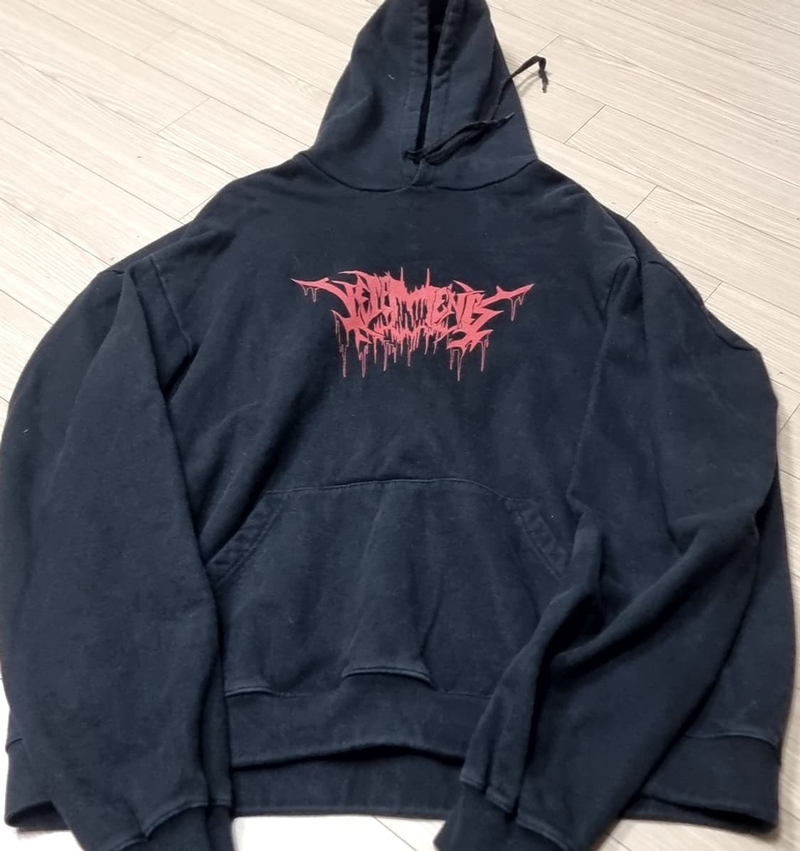 베트멍 블랙 시티로고 메탈 로고 후드티(free) 상품이미지1