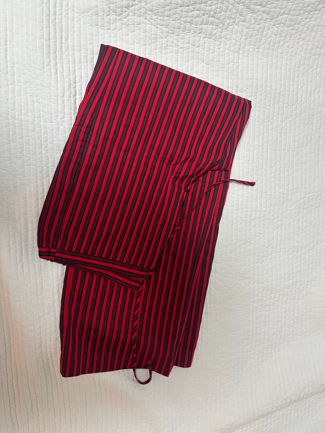 Ribbonbit berry striped pants -red&black 상품이미지3