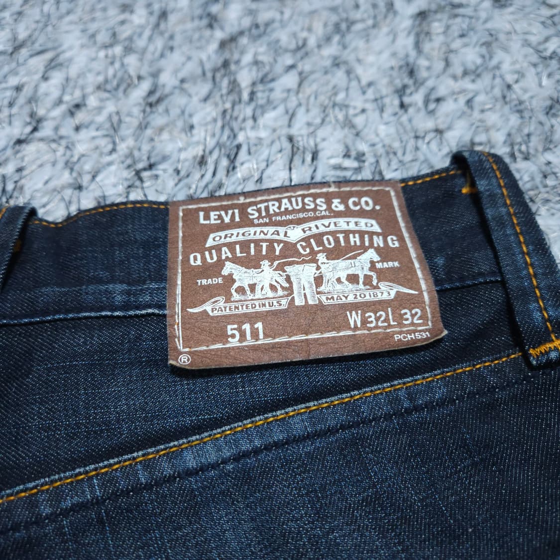 리바이스511) 32/32 남자 일자청바지 데님팬츠 왕눈이샵 상품이미지7