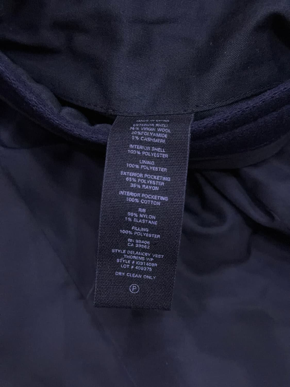 띠어리 해비 플란넬 블렌디드 체스필드 코트 다크 네이비 M 상품이미지8