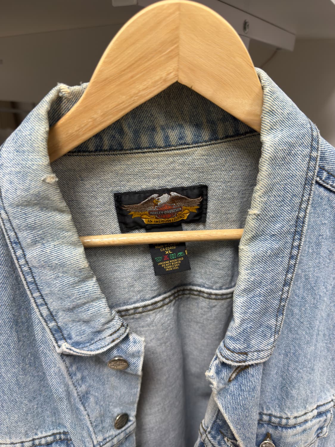 할리데이비슨 데님 베스트 상품이미지4