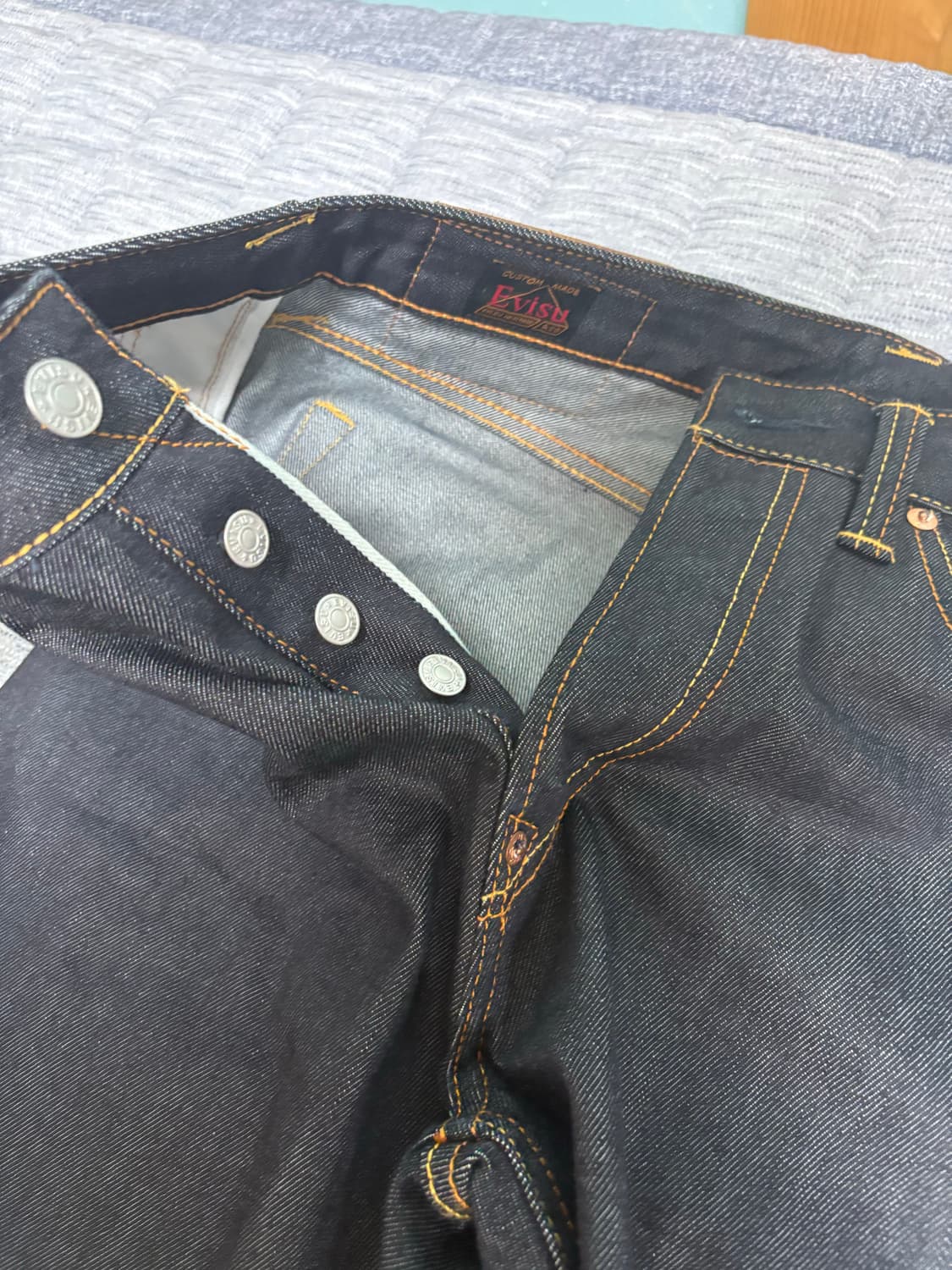 Evisu 다이콕 프린트 배기진 34 상품이미지4