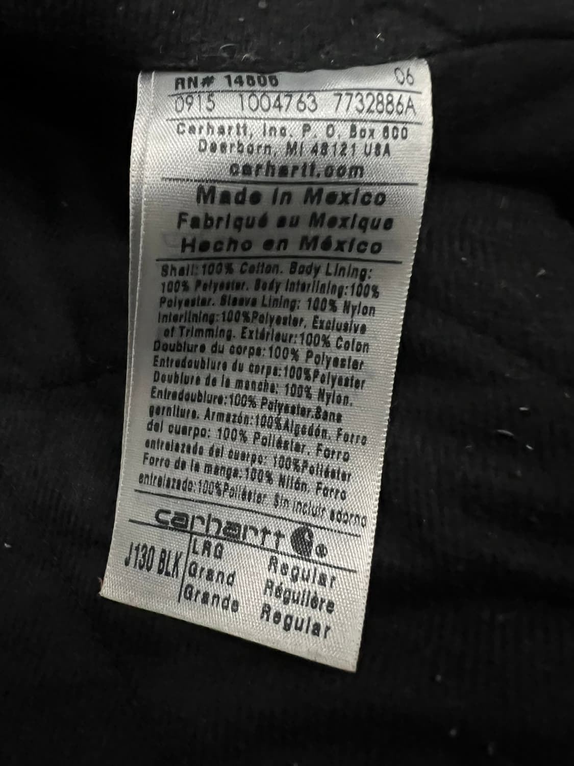 (L) 칼하트 후드 덕 액티브 자켓 J130 BLK 블랙 상품이미지5