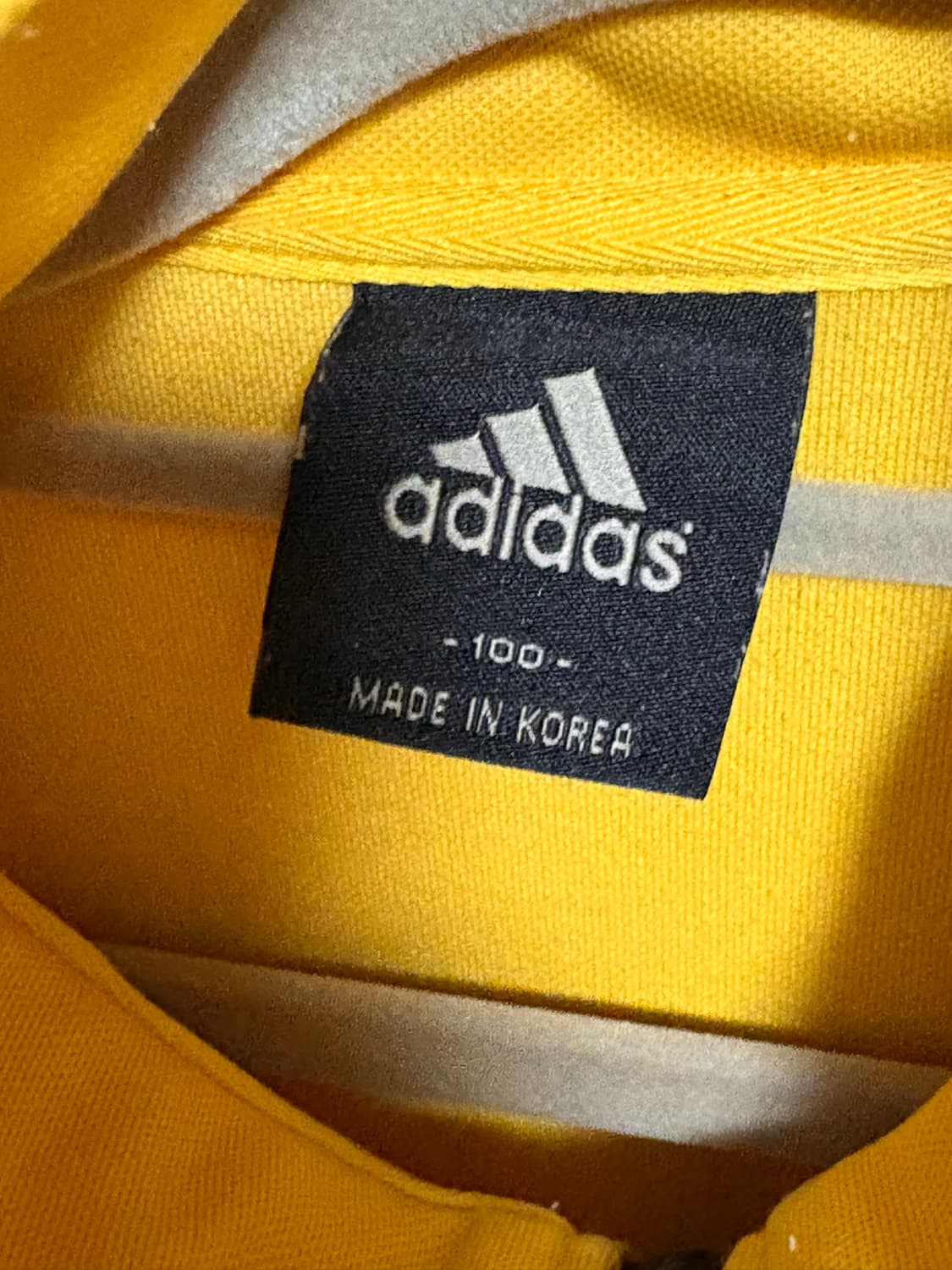 아디다스 옐로우 져지 / size 100 / 국내 생산판 상품이미지3