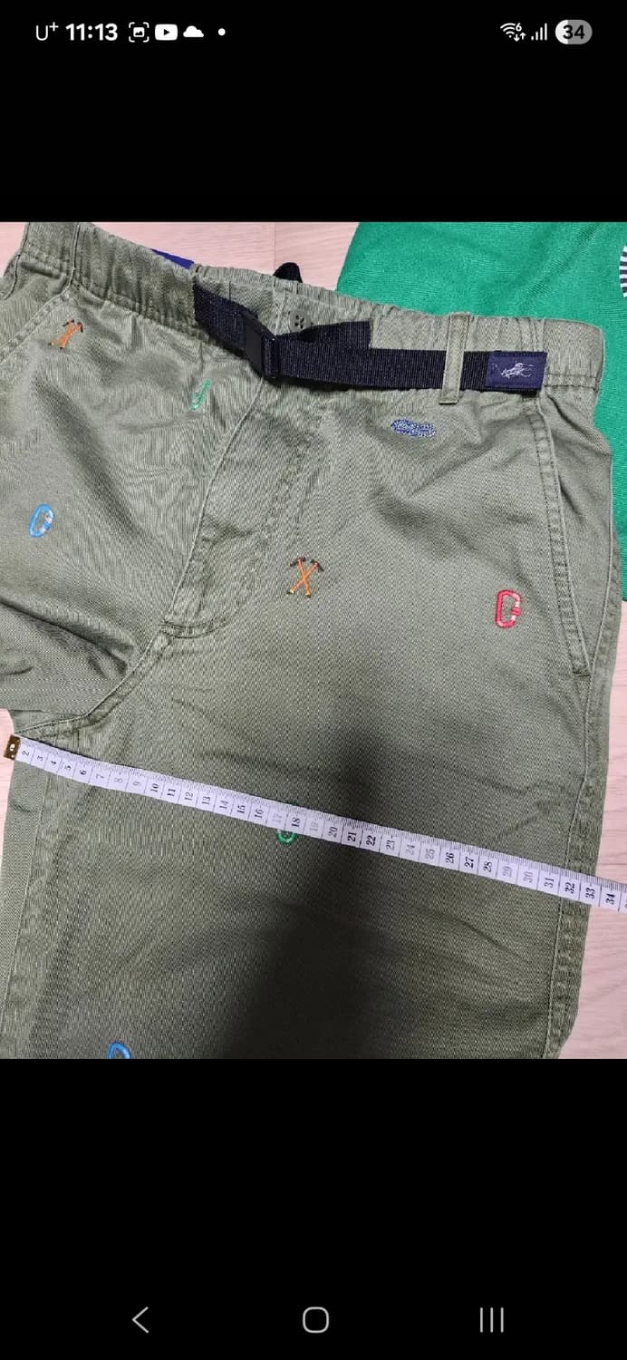 (새상품)폴로 랄프로렌 카키 밴딩 팬츠 벨트 내장 상품이미지8