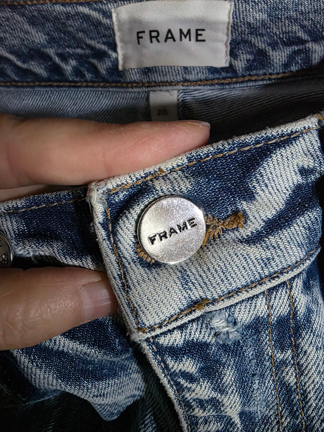 FRAME 르 제인 스트레이트 데님 팬츠 28 상품이미지6