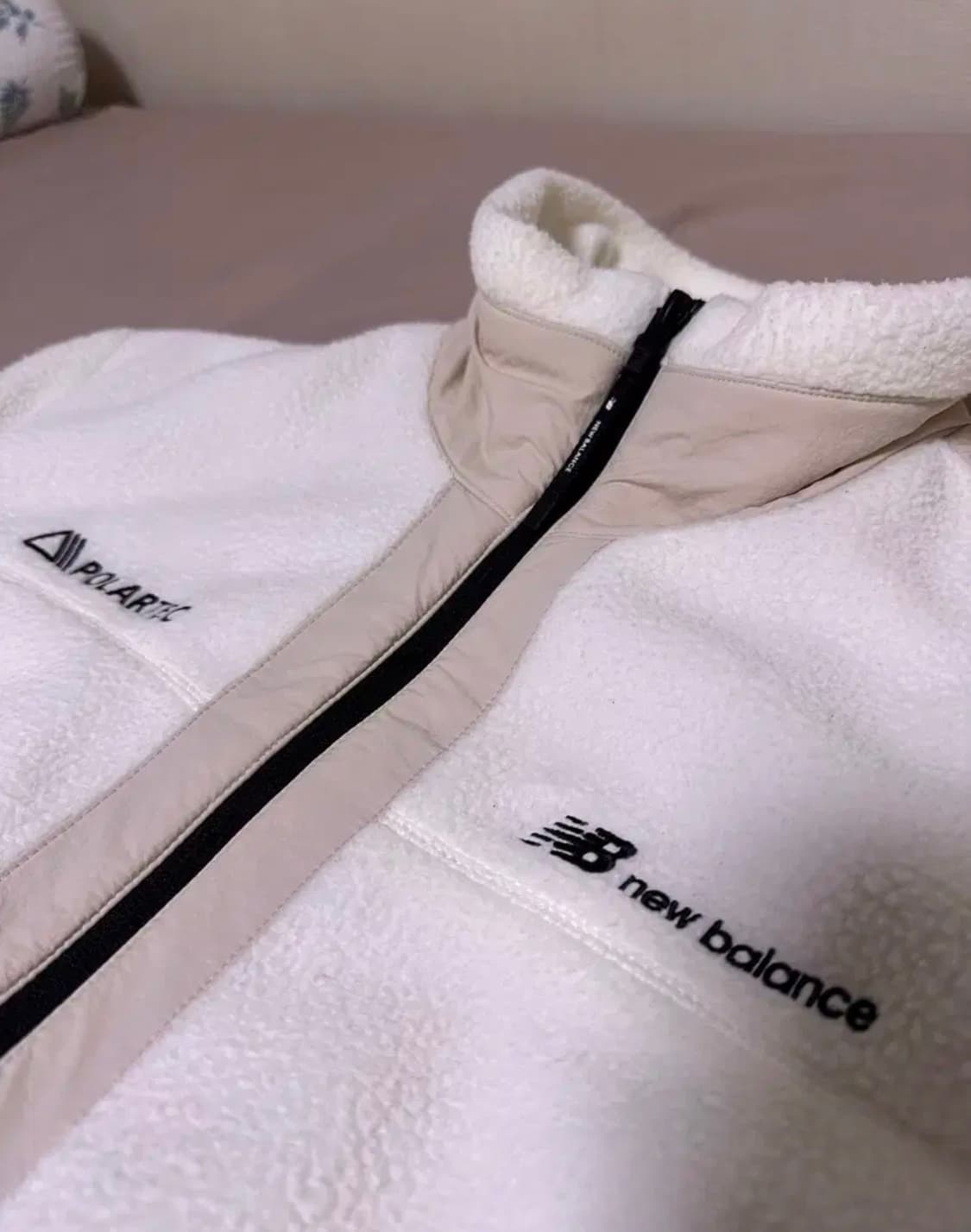 뉴발란스 폴라텍 플리스 자켓 아이보리 m 상품이미지1