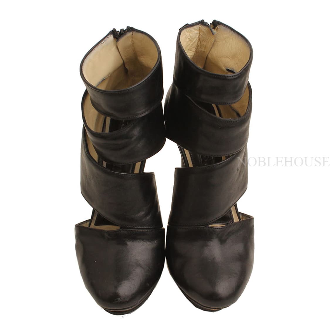 닐바렛 블랙 컷팅 가보시 앵클부츠 36 상품이미지3