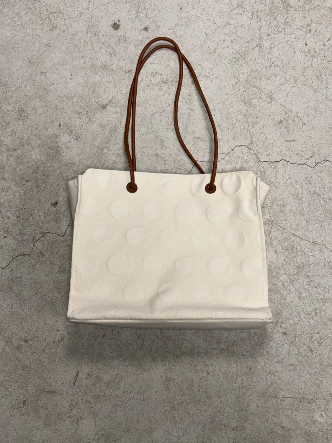 Y'saccs 엠보싱 도트 캔버스 토트백 상품이미지6