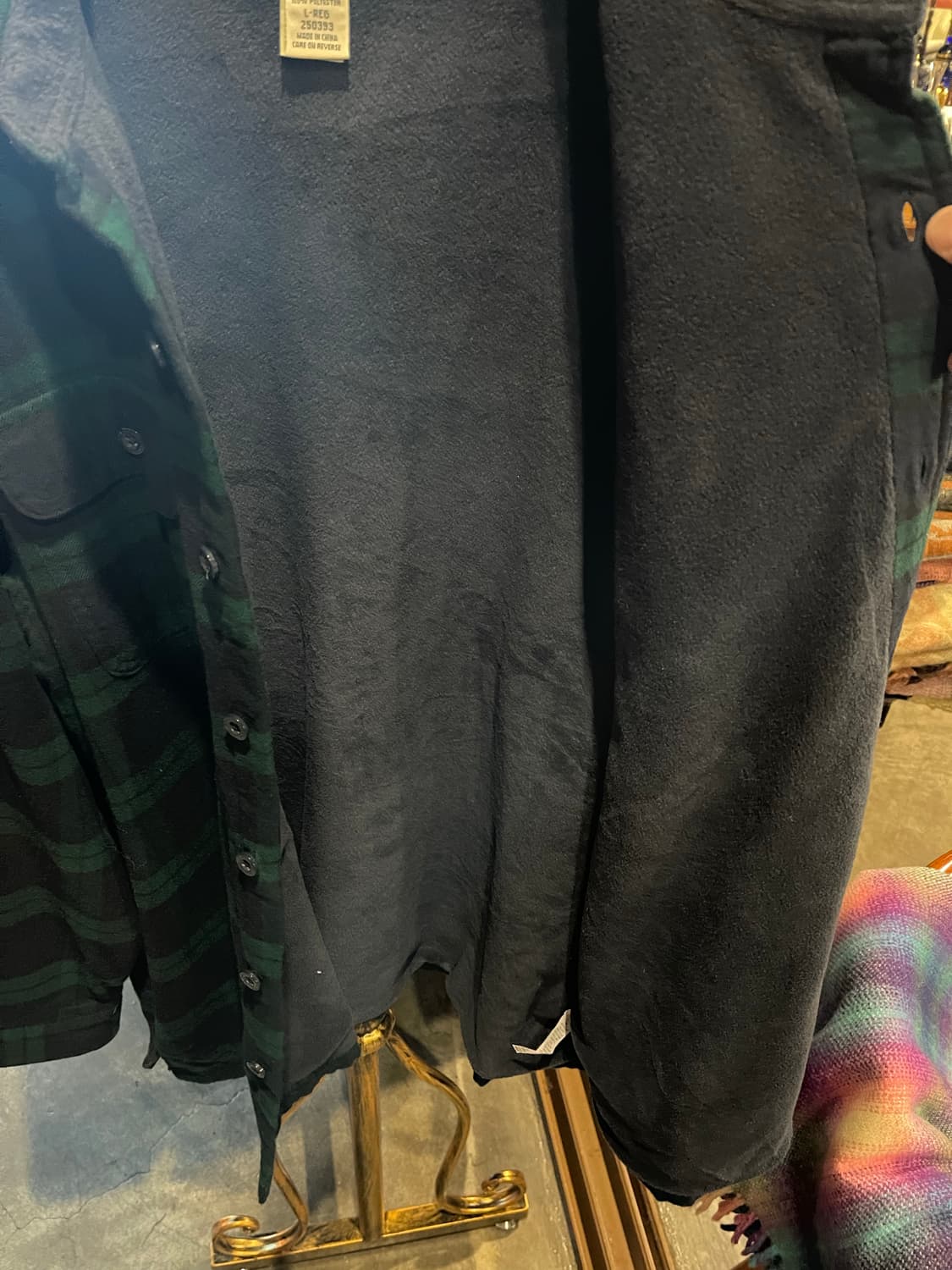 LL bean 체크 후리스 셔츠 상품이미지6