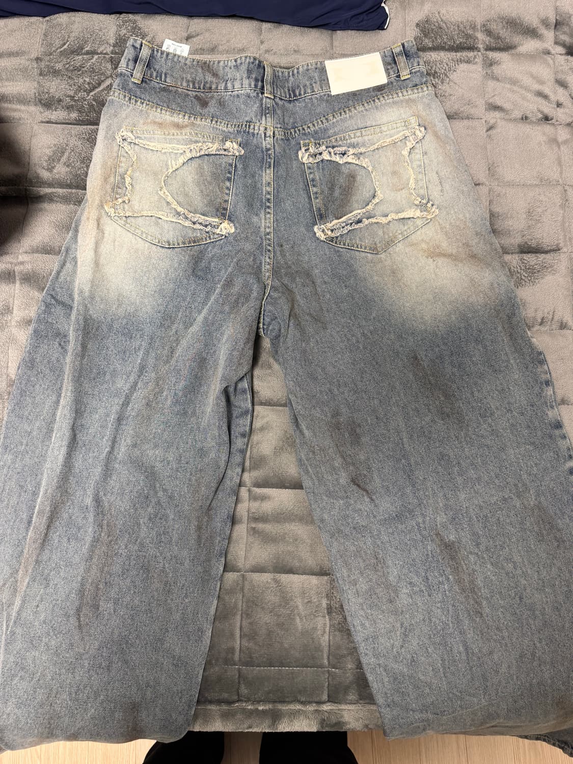 크리틱 DIRTY WASHED DENIM PANTS LIGHT BLUE 상품이미지4