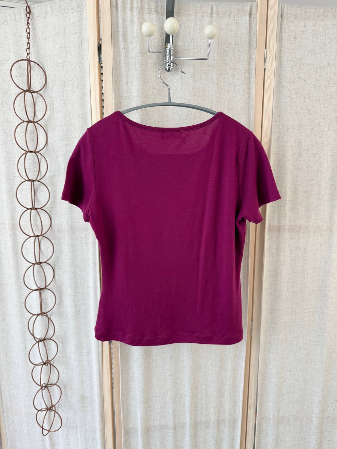 Courreges 꾸레쥬 마젠타 블라우스 (캐시미어) 상품이미지4