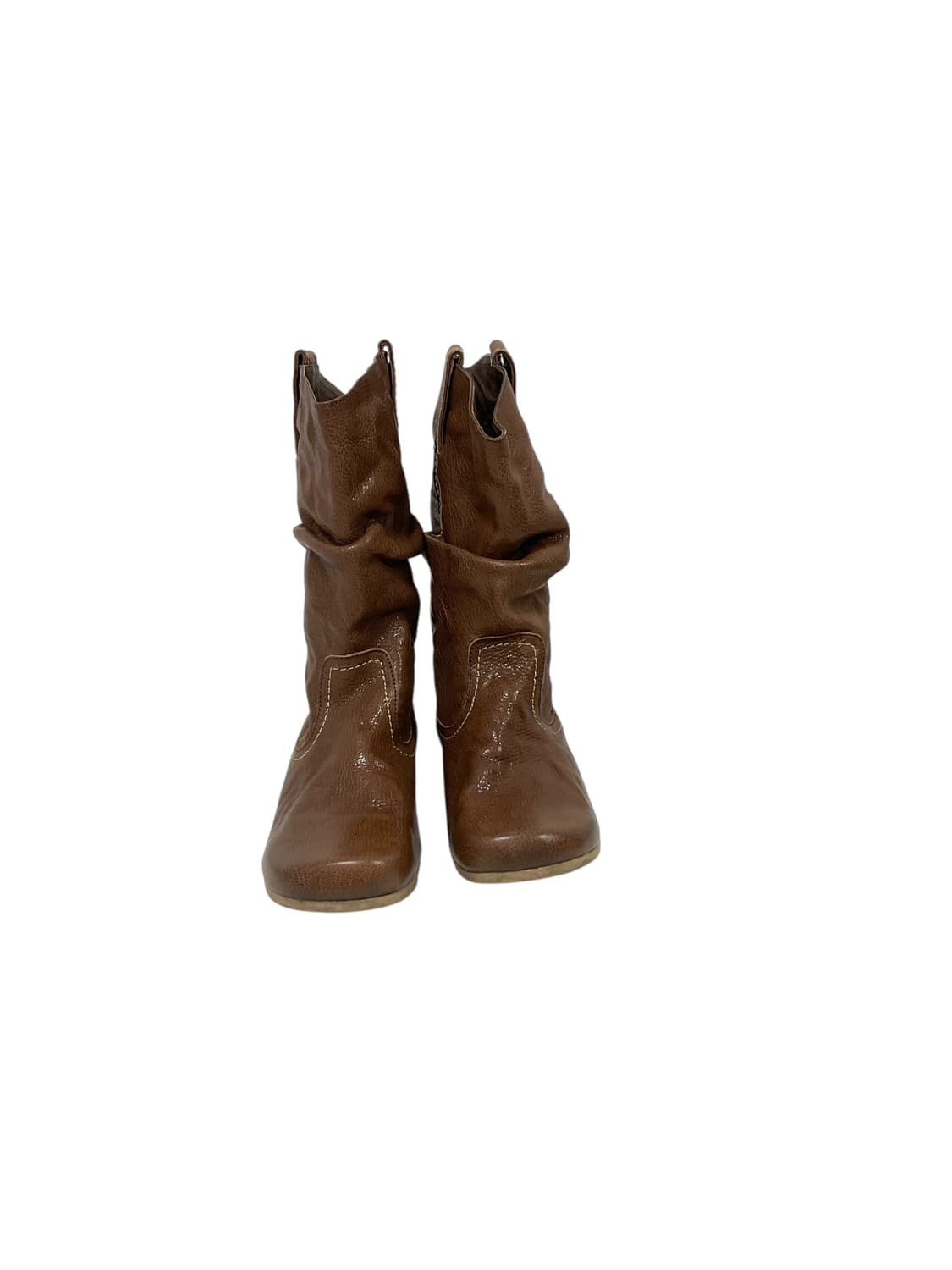 Vintage 브라운 레더 부츠 (235) 상품이미지5